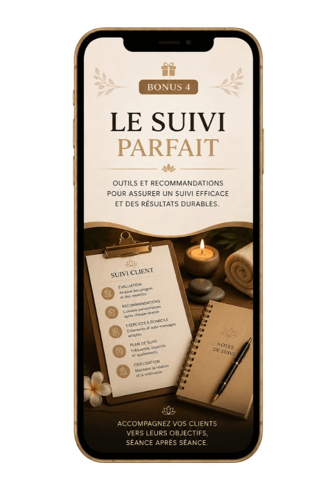 Le Suivi Parfait - smartphone avec message de suivi
