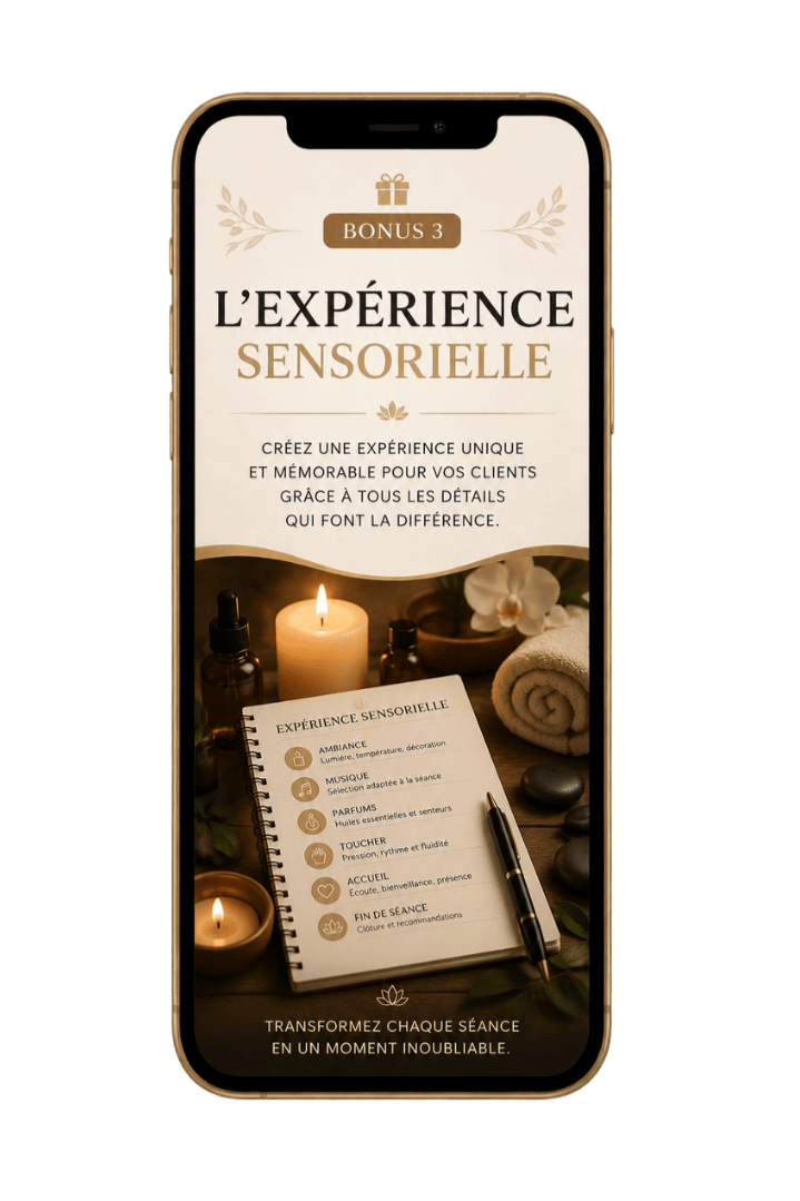 L'Experience Sensorielle - ambiance de cabinet preparee